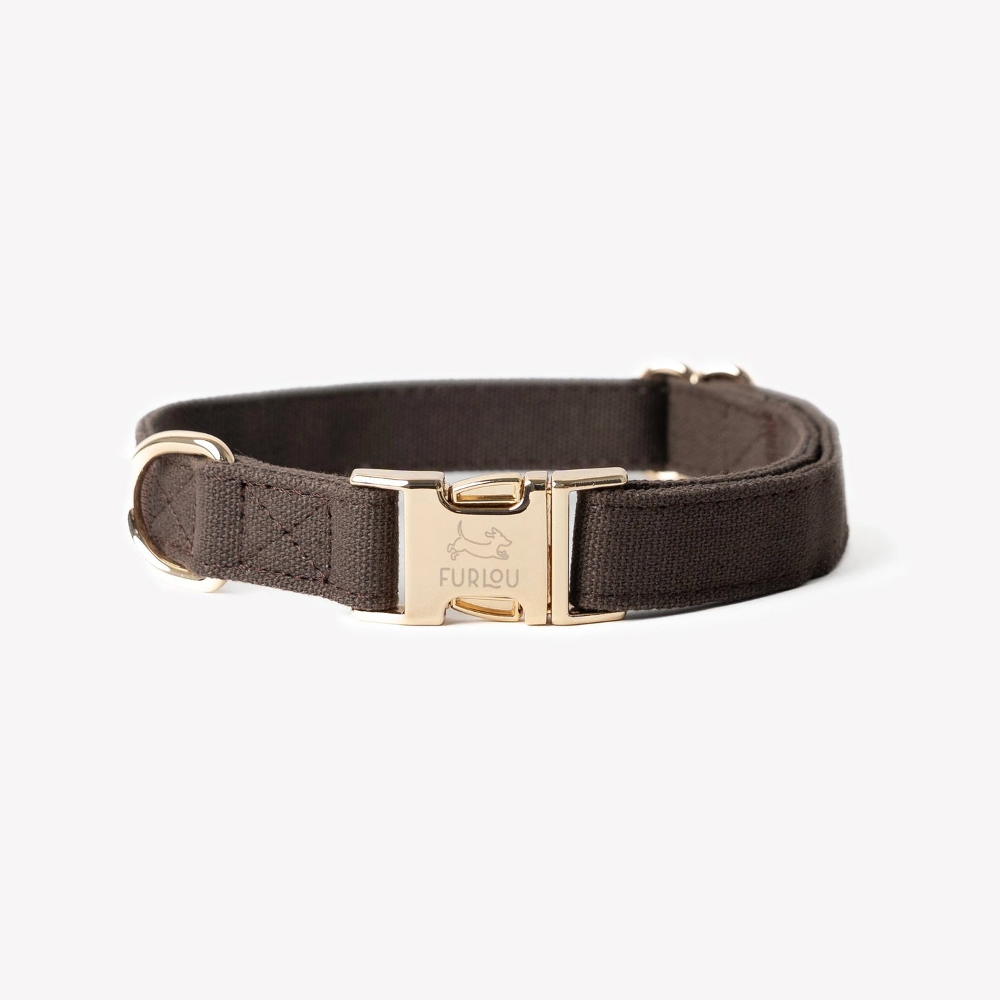 Canvas Dog Collar - Brown
