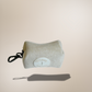 Faux Suede Waste Bag Holder - Beige