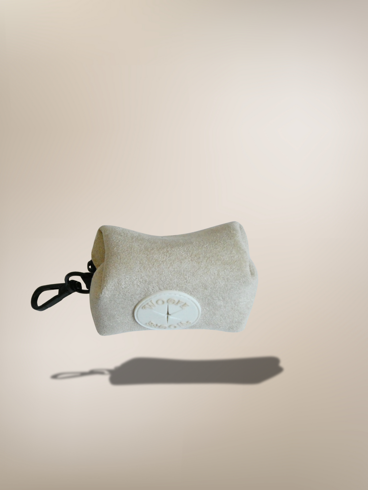Faux Suede Waste Bag Holder - Beige